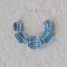 Large Swiss Blue Topaz Beads Nuggets Faceted Chunks Stones 11-16mm x 9-14mm Gemstone for DIY Jewelry Making