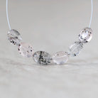 Lepidocrocite in Quartz Oval Beads Smooth 6x8mm 6 Pcs Natural Gemstone DIY Jewelry Making Earrings Necklace January Birthstone