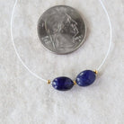 Madagascar Dark Blue Sapphire Beads Oval Smooth 6x9mm Nugget Stone Chunk Gemstone Bead for DIY Jewelry Making