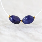 Madagascar Dark Blue Sapphire Beads Oval Smooth 6x9mm Nugget Stone Chunk Gemstone Bead for DIY Jewelry Making