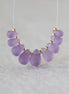 Matte Amethyst Briolette Beads – Smooth Teardrop Natural Gemstone
