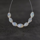 Milky Ethiopian Opal Barrel Beads Faceted Natural Disco Welo Opal Genuine Bead Oval For DIY Jewelry Making Earrings Gift October Birthstone