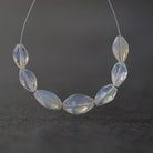 Milky Ethiopian Opal Barrel Beads Faceted Natural Disco Welo Opal Genuine Bead Oval For DIY Jewelry Making Earrings Gift October Birthstone