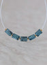 Mini Moss Teal Kyanite Beads Faceted Baguette Rectangle 5 PCs Natural Gemstone for DIY Jewelry Making Earring Supplies