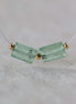 Mint Green Kyanite Beads Faceted Baguette Rectangle 2 PCs Natural Gemstone for DIY Jewelry Making Earring Supplies