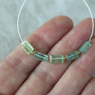 Mint Green Kyanite Beads Faceted Baguette Rectangle 2 PCs Natural Gemstone for DIY Jewelry Making Earring Supplies