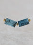 Moss Teal Kyanite Beads Faceted Baguette Rectangle 2 PCs Natural Gemstone for DIY Jewelry Making Earring Supplies