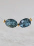 Moss Teal Kyanite Oval Beads Faceted 2 PCs Natural Gemstone for DIY Jewelry Making