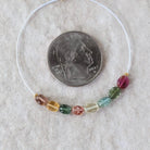 Multi Color Tourmaline Oval Beads Smooth 8 PCs Natural Gemstone DIY Jewelry Making Supplies