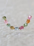 Multi Color Tourmaline Square Beads Faceted 9 PCs Colorful NaturalGemstone for DIY Jewelry Making