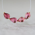 Mystic Pink Topaz Faceted Teardrop Beads Oval 5x7mm 4 Pcs Natural Gemstone for DIY Jewelry Making