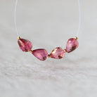 Mystic Pink Topaz Faceted Teardrop Beads Oval 5x7mm 4 Pcs Natural Gemstone for DIY Jewelry Making