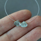 Natural Aquamarine Carved Briolette Beads Drops 7mm Teardrops 2Pcs Gemstone Beads March Birthstone DIY Jewelry Making Earrings Supplies