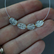 Natural Aquamarine Carved Oval Beads 6x8mm Leaf bead 4Pcs Gemstone Beads March Birthstone DIY Jewelry Making Earrings Supplies