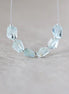 Natural Aquamarine Faceted Nugget Beads 6-9mm Stone Chunk Gemstone Bead Jewelry Making Craft Gift Beads March Birthstone