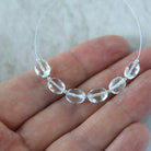 Natural Aquamarine Oval Faceted Beads 5mm Nuggets Stone Chunk Gemstone Bead Jewelry Making Craft Gift Beads March Birthstone