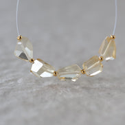 Natural Citrine Nugget Beads Chunks Stones Freeform 6-9mm 5 Pcs Yellow Gemstone for DIY Jewelry Making
