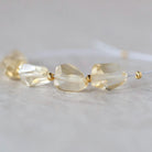 Natural Citrine Nugget Beads Chunks Stones Freeform 6-9mm 5 Pcs Yellow Gemstone for DIY Jewelry Making