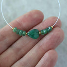 Natural Emerald Beads Smooth Nugget Stone Chunk Gemstone Faceted Rondelle Bead for DIY Jewelry Making
