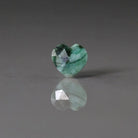 10mm Emerald Heart Beads - Faceted Natural Gemstone 1 Pc