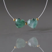 Natural Emerald Heart Bead Faceted 8mm Briolette Stone Gemstone Bead for DIY Jewelry Making Gift Beads May Birthstone