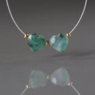 Natural Emerald Heart Bead Faceted 8mm Briolette Stone Gemstone Bead for DIY Jewelry Making Gift Beads May Birthstone