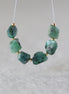 Natural Emerald Nugget Beads 6-9mm Raw Emerald Stones Chunks Gemstone Bead for DIY Jewelry Making