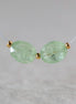 Natural Green Kyanite Oval Beads Faceted 2 PCs 7x9mm Genuine Gemstone for DIY Jewelry Making Earrings Supplies