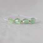 Natural Green Kyanite Oval Beads Faceted 4 PCs 7x9mm Genuine Gemstone for DIY Jewelry Making Earrings Supplies