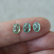 Natural Green Kyanite Oval Beads Faceted Briolette Top Center Drilled Genuine Gemstone for DIY Jewelry Making Earrings Supplies