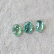 Natural Green Kyanite Oval Beads Faceted Briolette Top Center Drilled Genuine Gemstone for DIY Jewelry Making Earrings Supplies