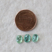 Natural Green Kyanite Oval Beads Faceted Briolette Top Center Drilled Genuine Gemstone for DIY Jewelry Making Earrings Supplies