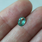 Natural Green Kyanite Oval Beads Faceted Briolette Top Center Drilled Genuine Gemstone for DIY Jewelry Making Earrings Supplies