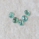 Natural Green Kyanite Oval Beads Faceted Briolette Top Center Drilled Genuine Gemstone for DIY Jewelry Making Earrings Supplies