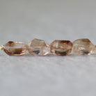 Natural Imperial Topaz Nugget Beads Chunks 4 Pcs Natural Gemstone Beads for Jewelry Making Earrings Pendants