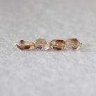 Natural Imperial Topaz Nugget Beads Chunks 4 Pcs Natural Gemstone Beads for Jewelry Making Earrings Pendants