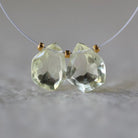 Natural Imperial Topaz Nugget Beads Chunks 4 Pcs Natural Gemstone Beads for Jewelry Making Earrings Pendants