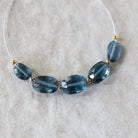 4x6mm London Blue Topaz Beads – Faceted Oval Natural Gemstone