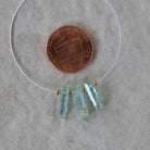 Natural Nigerian Emerald Stick Beads Tube Briolettes 12-13mm Raw Emerald Gemstone for DIY Jewelry Making Earrings Pendant Supplies