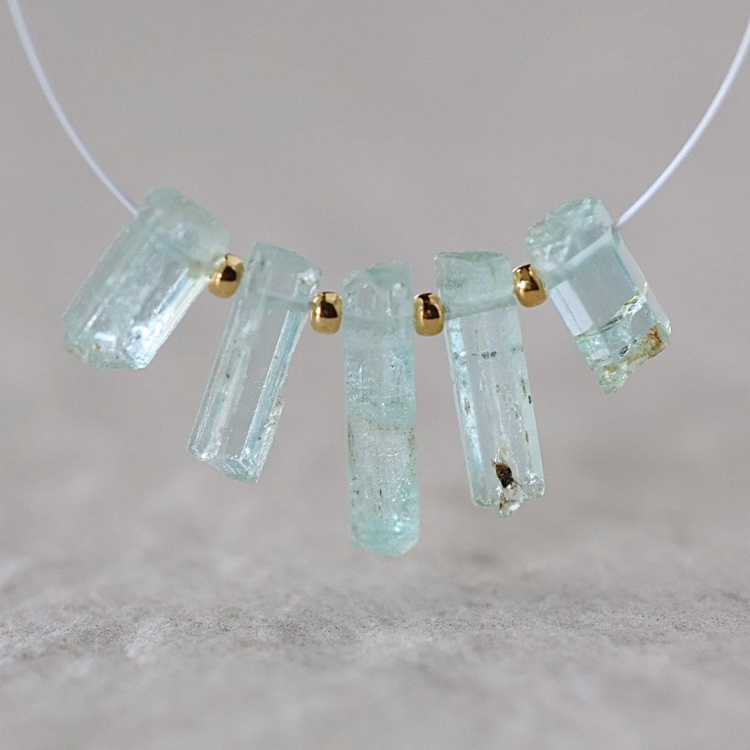 Natural Nigerian Emerald Stick Beads Tube Briolettes 8-15mm Raw Emerald Gemstone for DIY Jewelry Making Earrings Pendant Supplies