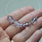 Natural Pink Amethyst Oval Beads Faceted Barrel 7x12mm Gemstone for DIY Jewelry Making Earrings Pendants February Birthstone