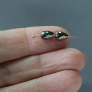 Natural Pyrite Teardrop Beads Faceted 5x7mm Nuggets Stone Chunk Gemstone Bead Jewelry Making Craft Gift Beads March Birthstone