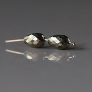 Natural Pyrite Teardrop Beads Faceted 5x7mm Nuggets Stone Chunk Gemstone Bead Jewelry Making Craft Gift Beads March Birthstone