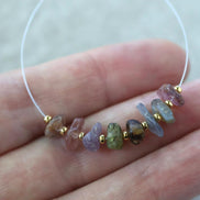 Natural Raw Multi Sapphire Nugget Beads Rough Colorful Sapphire Chunks Gemstone for DIY Jewelry Making