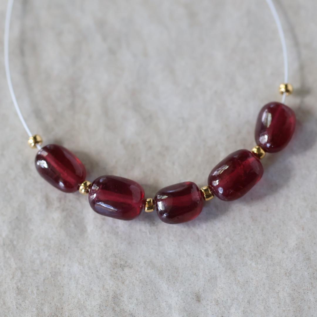 6mm Ruby Oval x Beads – Smooth Oval Natural Gemstone
