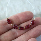 6mm Ruby Oval x Beads – Smooth Oval Natural Gemstone