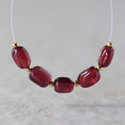 6mm Ruby Oval x Beads – Smooth Oval Natural Gemstone