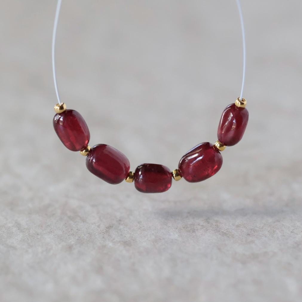 6mm Ruby Oval x Beads – Smooth Oval Natural Gemstone
