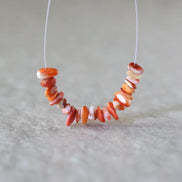 Natural Spiny Oyster Shell Chip Beads Smooth 4-7mm 2” Natural Shell Accent Beads for DIY Jewelry Making Earrings Pendants