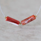 Natural Spiny Oyster Shell Tube Bead Smooth Natural Shell Accent Beads for DIY Jewelry Making